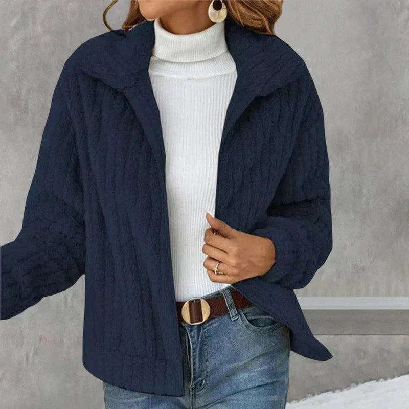 Maisie Women's Fleece Jacket - Navy Blue