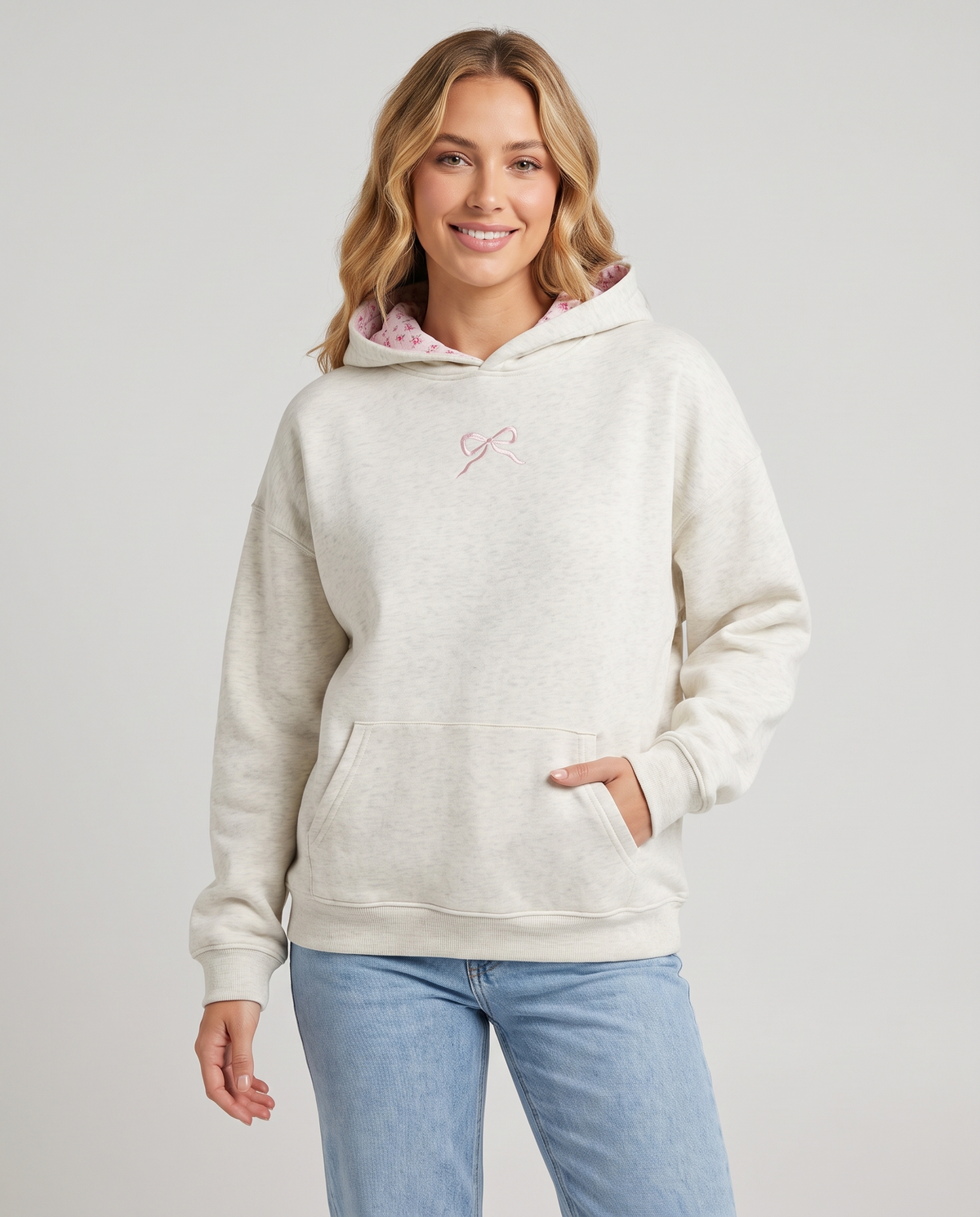 Annabel Women's Oversized Hoodie - Heather Grey
