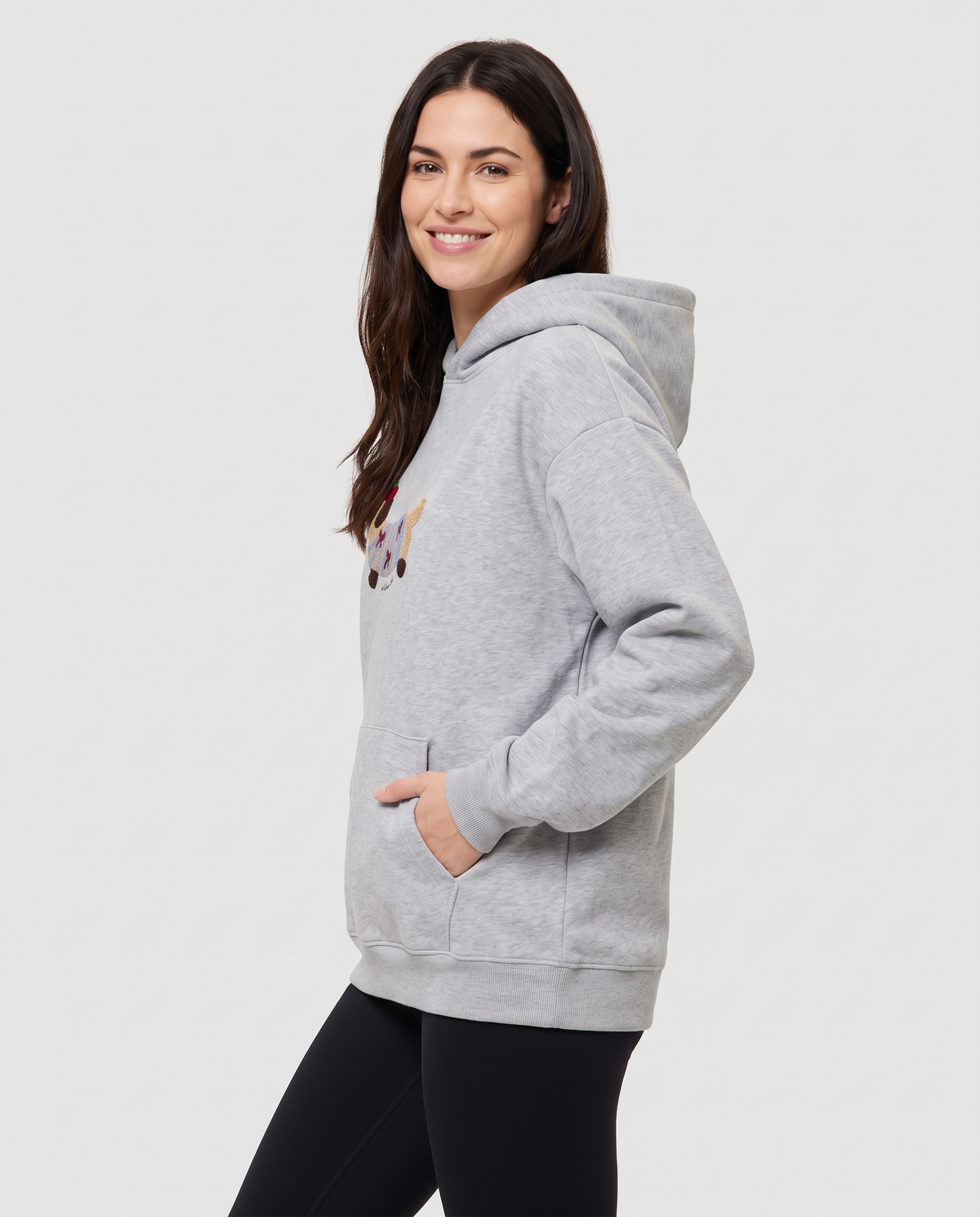 Delia Women's Oversized Hoodie - Grey
