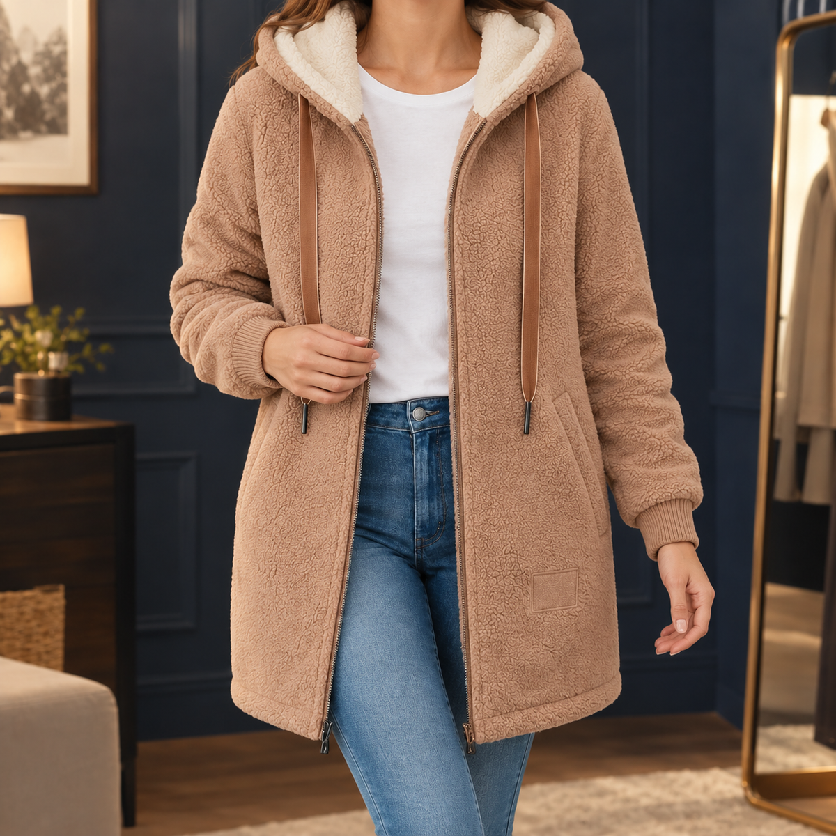 Ruby Women's Fleece Jacket - Brown