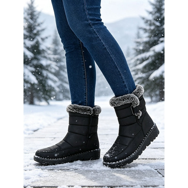 Henrietta Quilted Winter Ankle Boots