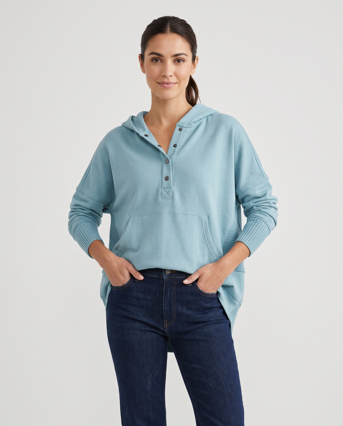Kirsty Women's Oversized Hoodie - Light Blue