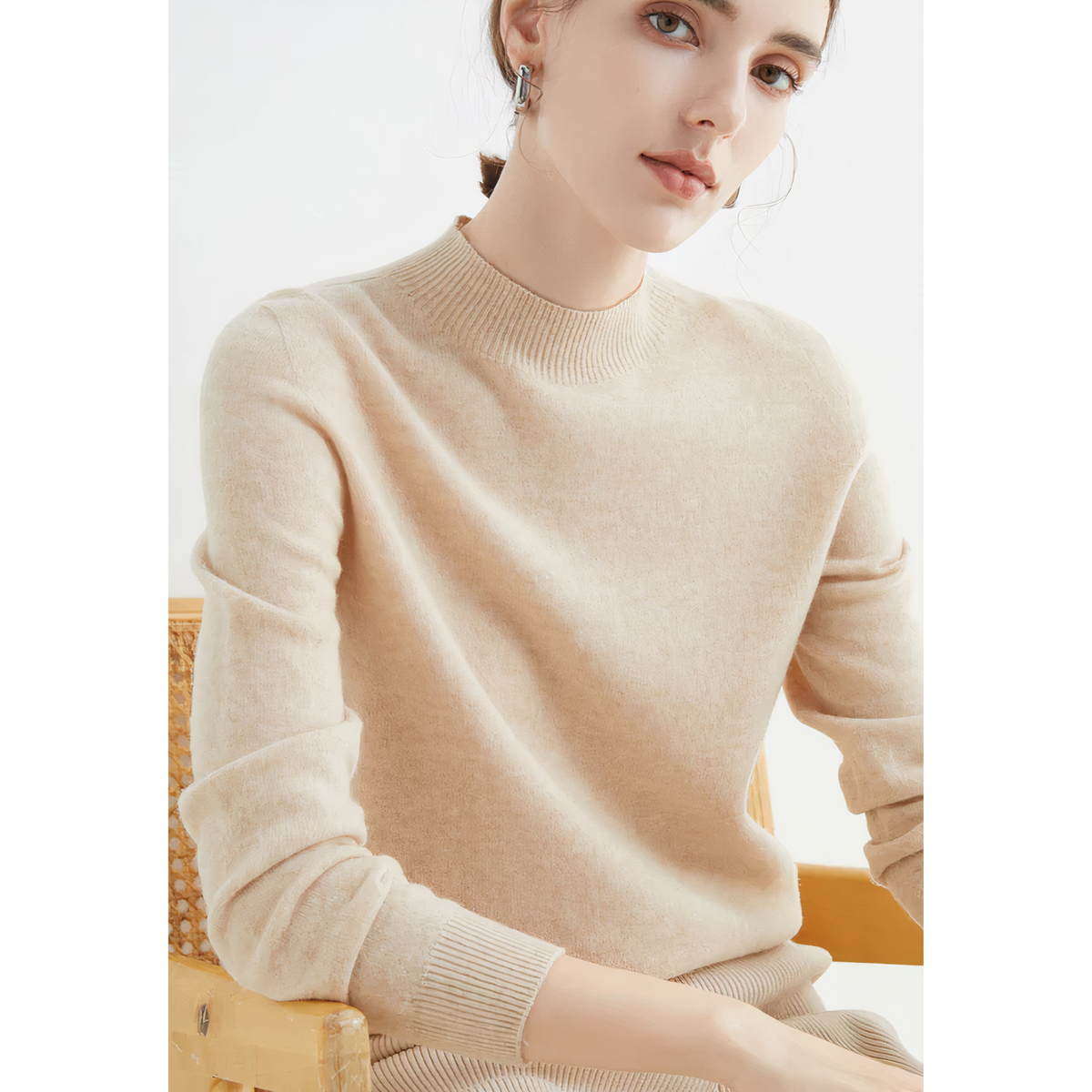 Sonia Cashmere Jumper - Beige