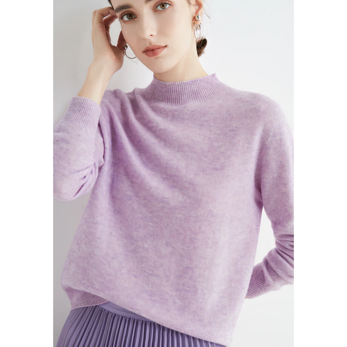 Sonia Cashmere Jumper - Lavender