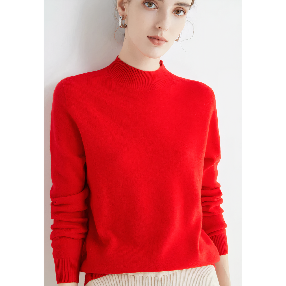 Sonia Cashmere Jumper - Red