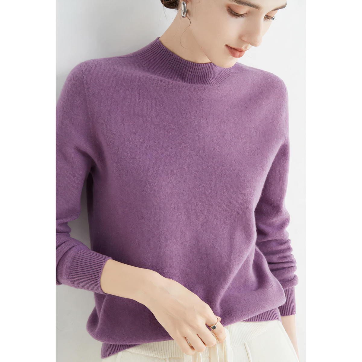Sonia Cashmere Jumper - Violet