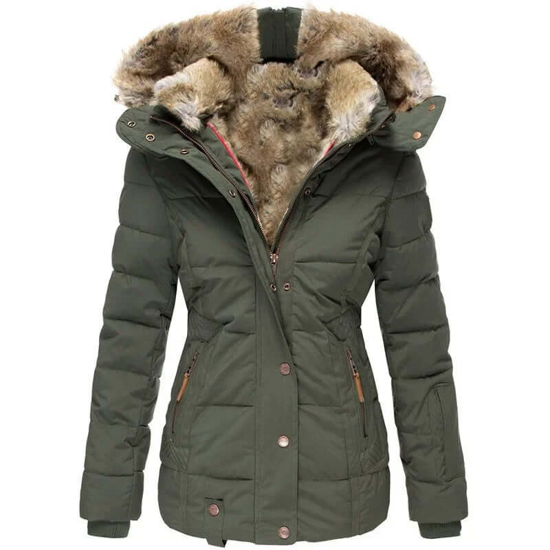 Carla Padded Jacket - Army Green