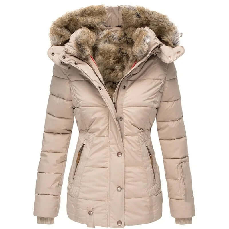 Carla Padded Jacket - Beige