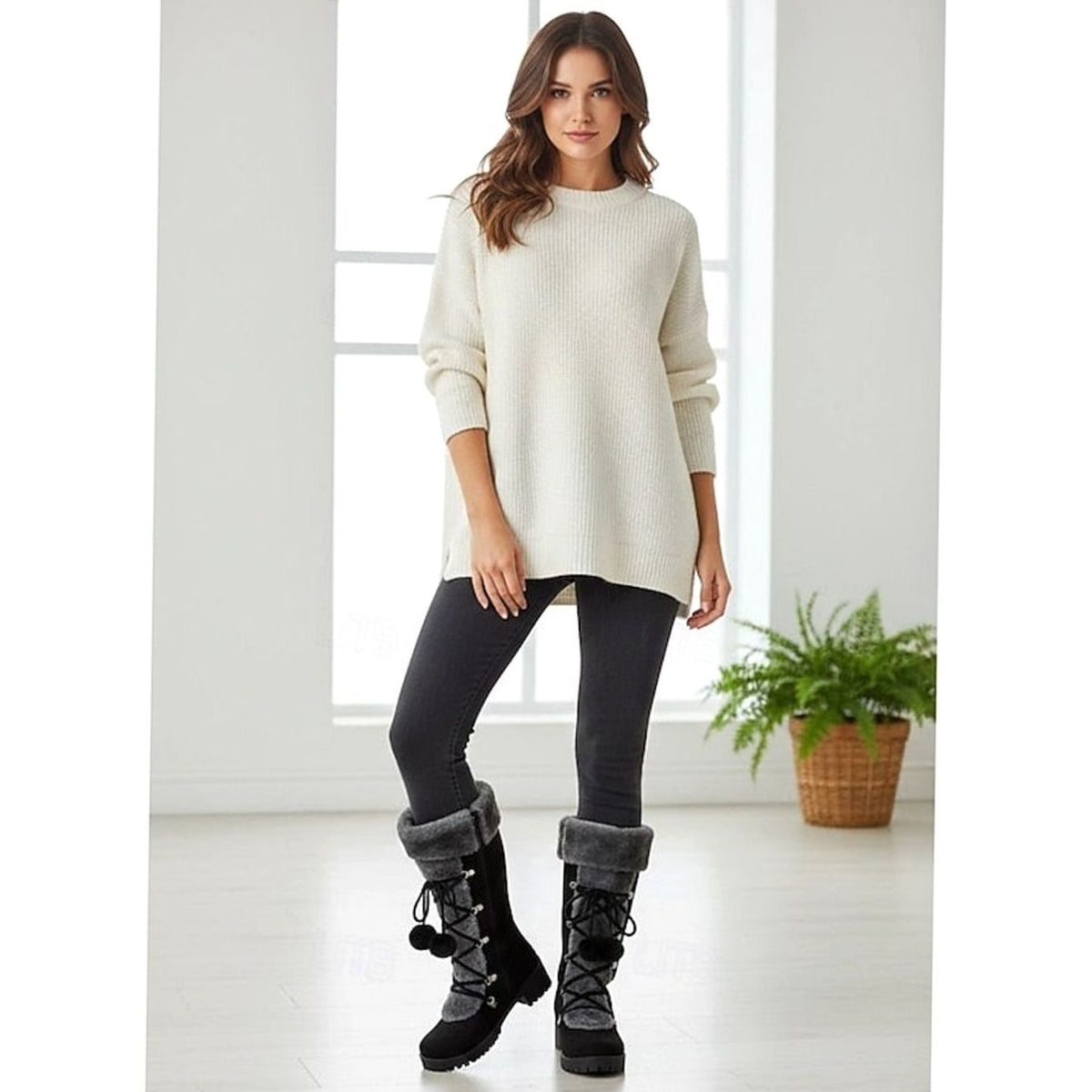 Pauline Faux Suede Winter Boots