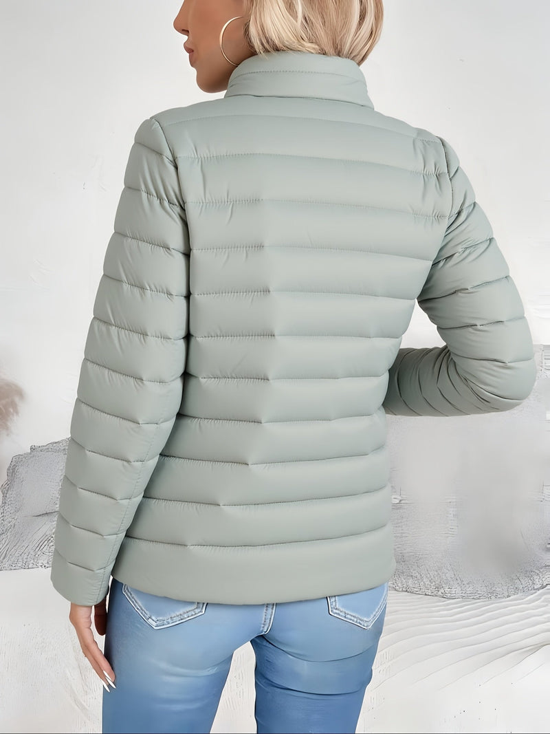 Vivienne Women's Quilted Puffer Jacket - Matcha