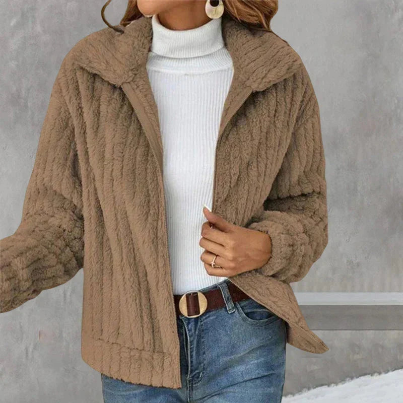 Maisie Women's Fleece Jacket - Khaki