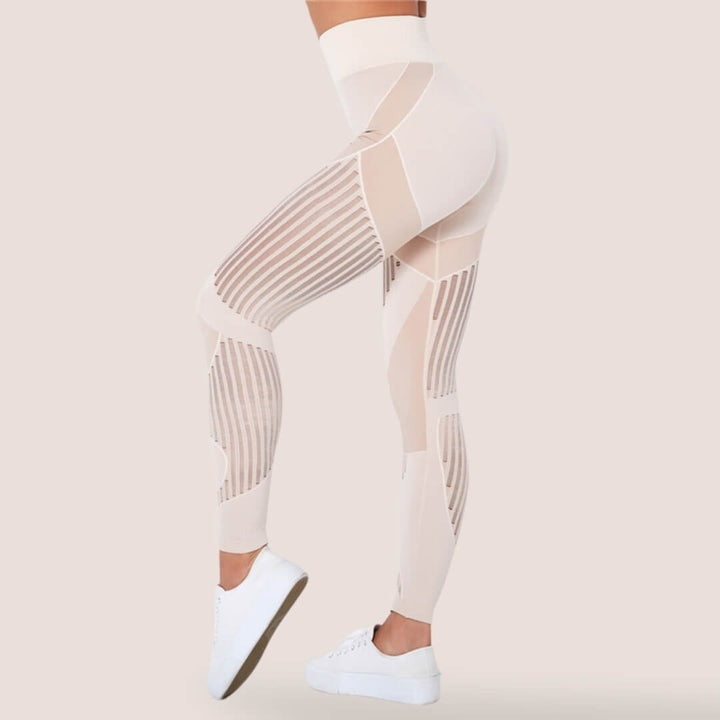 Rachel Textured Leggings - Cream