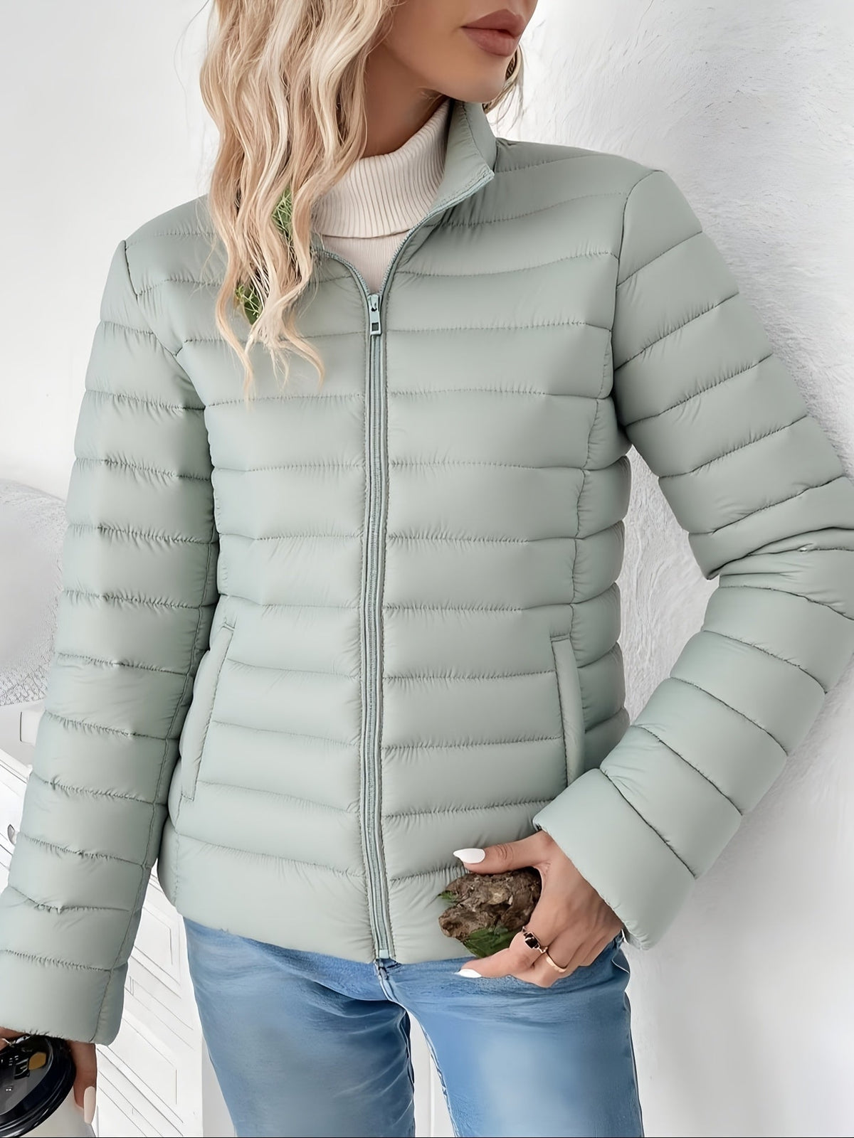 Celeste Lightweight Padded Jacket - Khaki