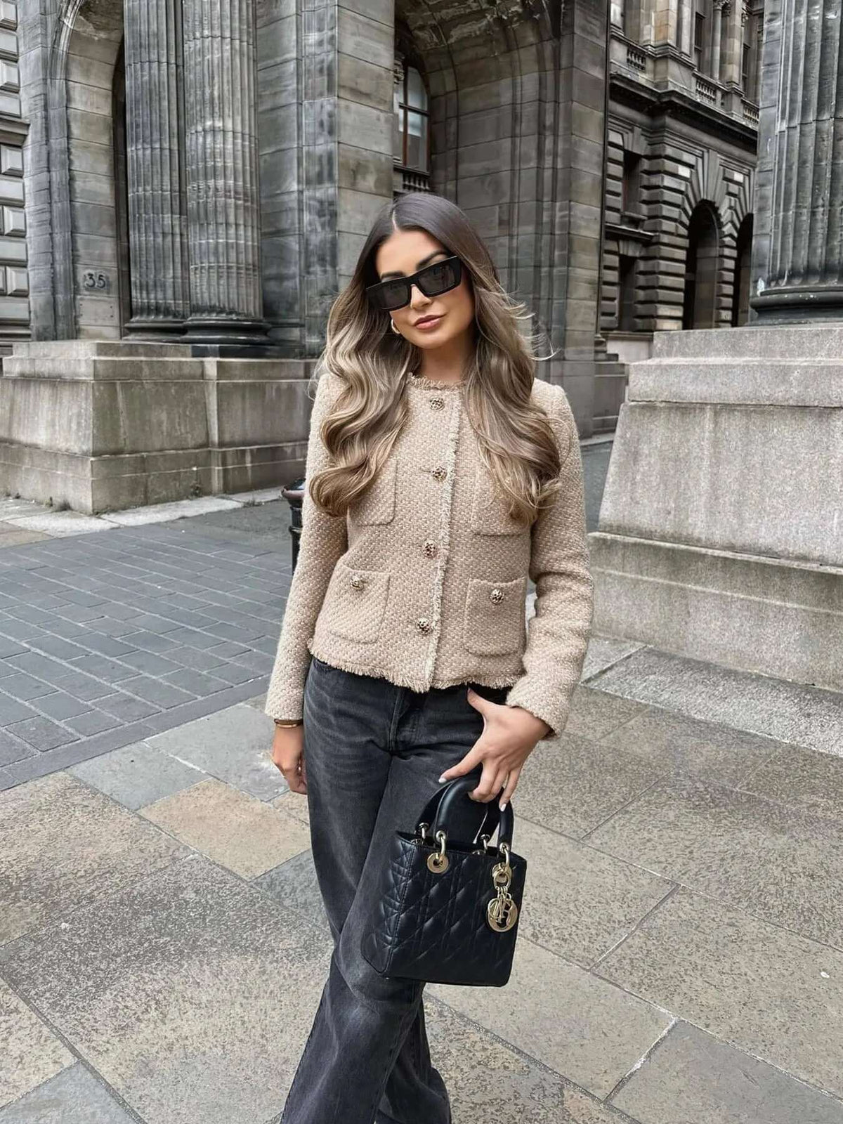 Katrina Cropped Tweed Jacket