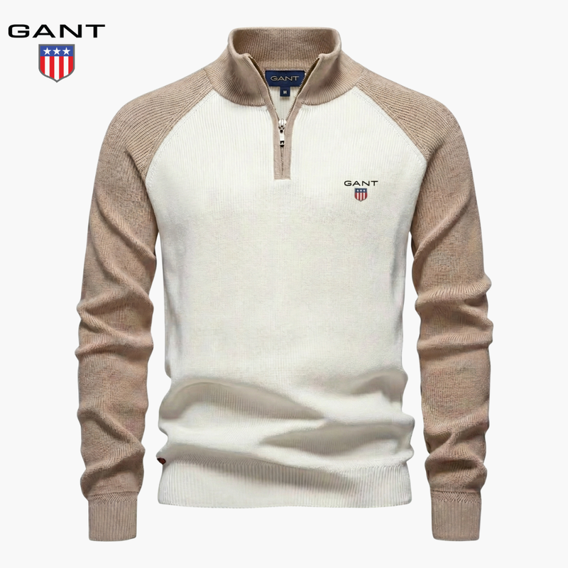 GT Knitted Half-Zip Sweater