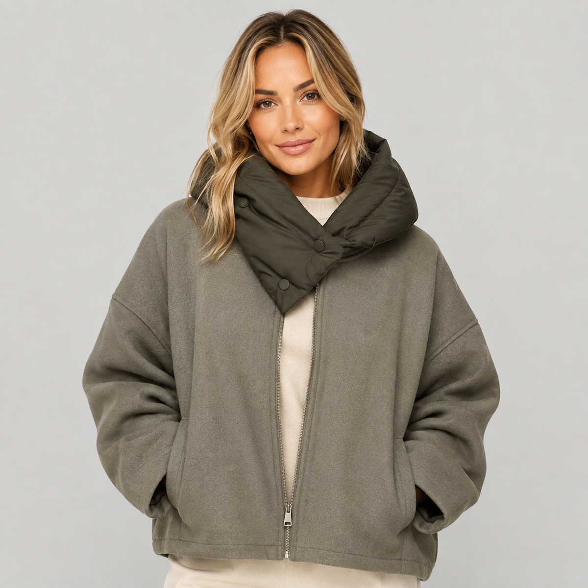 Sabrina Padded Jacket - Olive