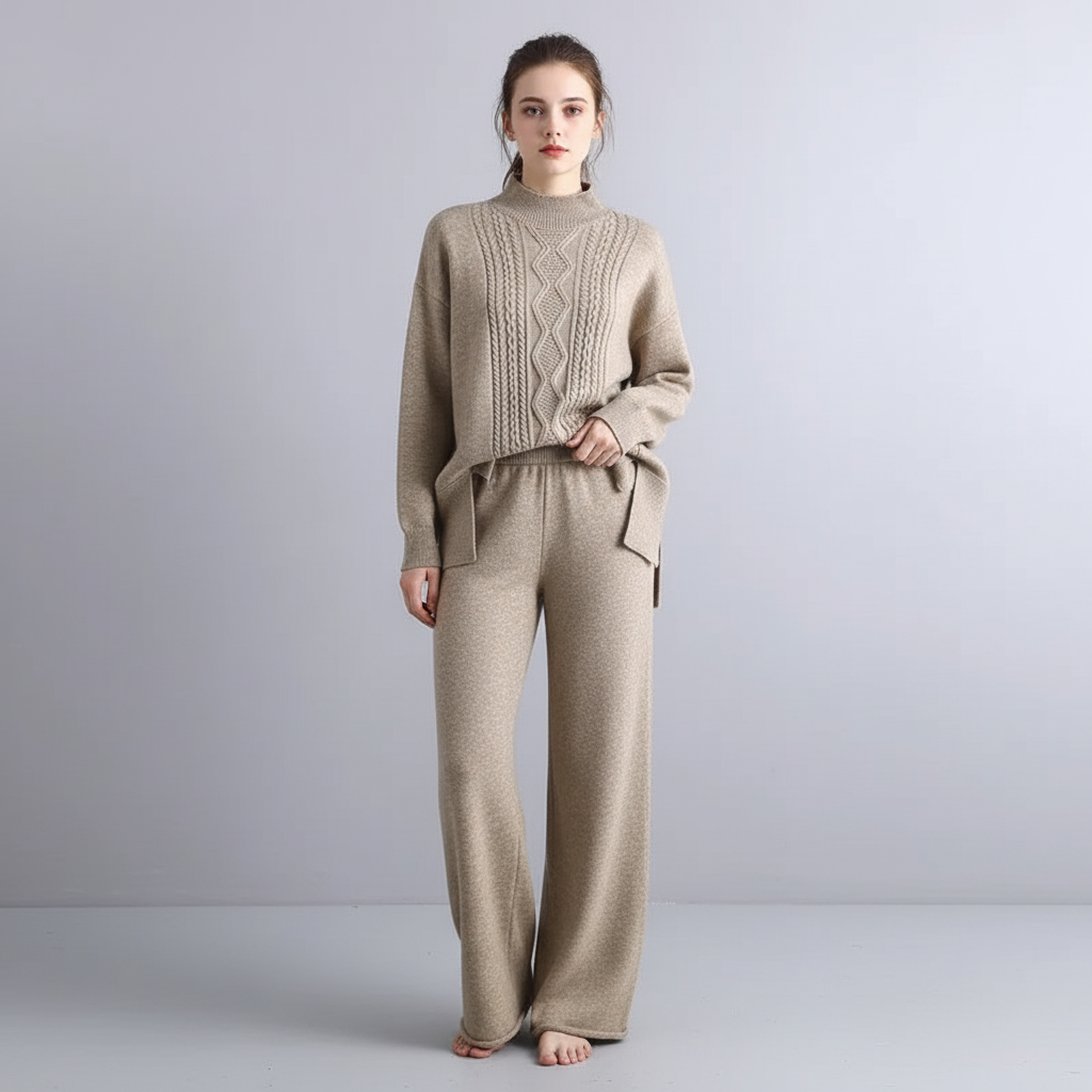 Brenda Cable Knit Loungewear Set