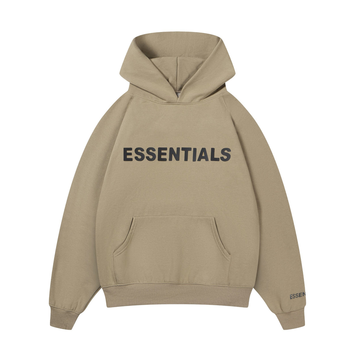 ES Hoodie - Cream Oversized Long-Sleeve Pullover Unisex