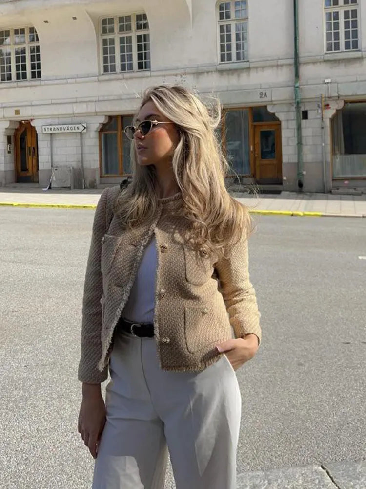 Mavis Cropped Tweed Jacket