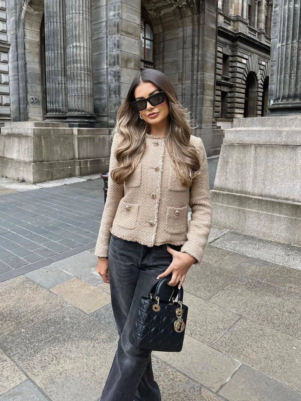 Mavis Cropped Tweed Jacket