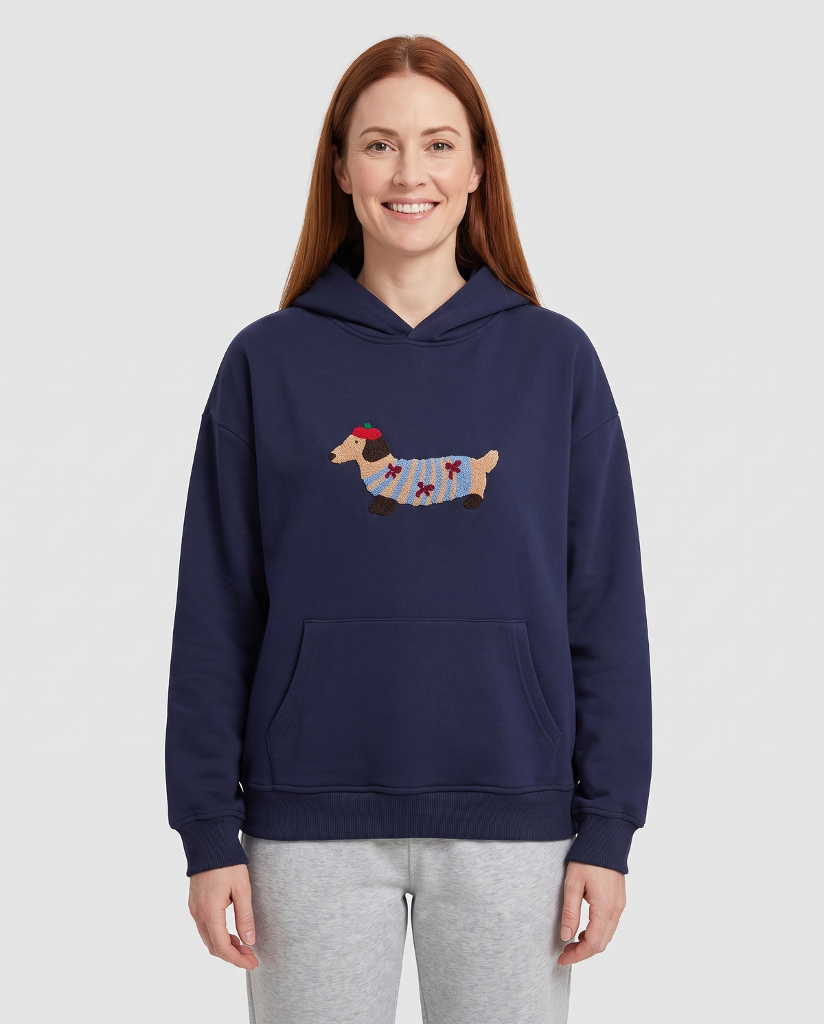Delia Women's Oversized Hoodie - Navy