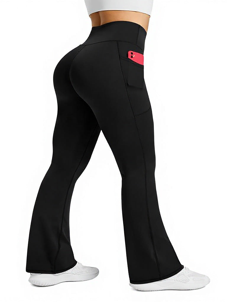 Linda Flare Leggings - Black