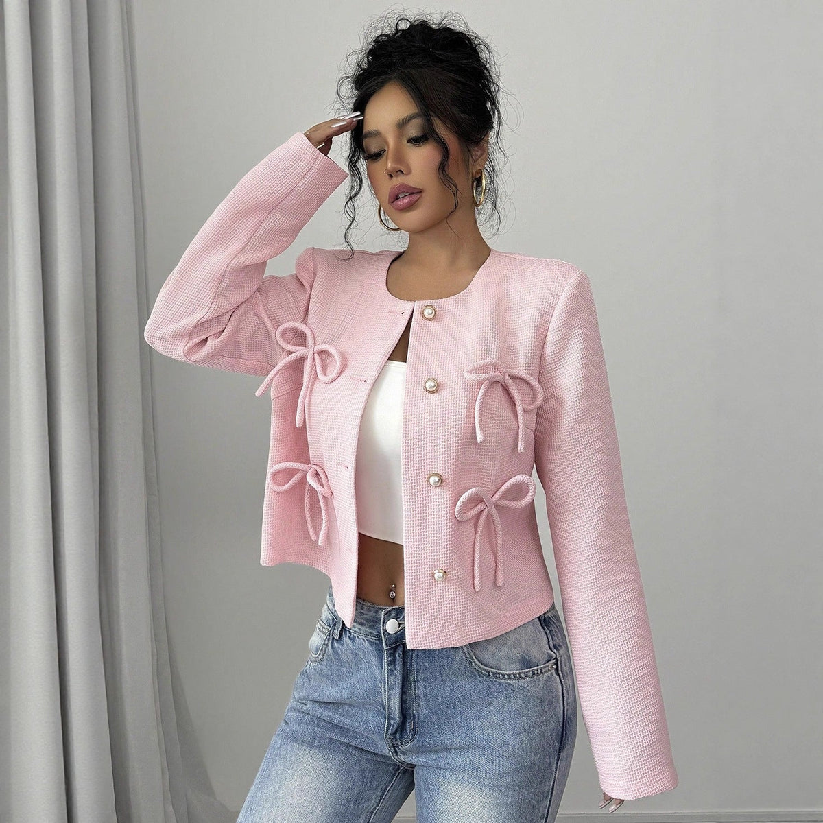 Helena Cropped Tweed Jacket