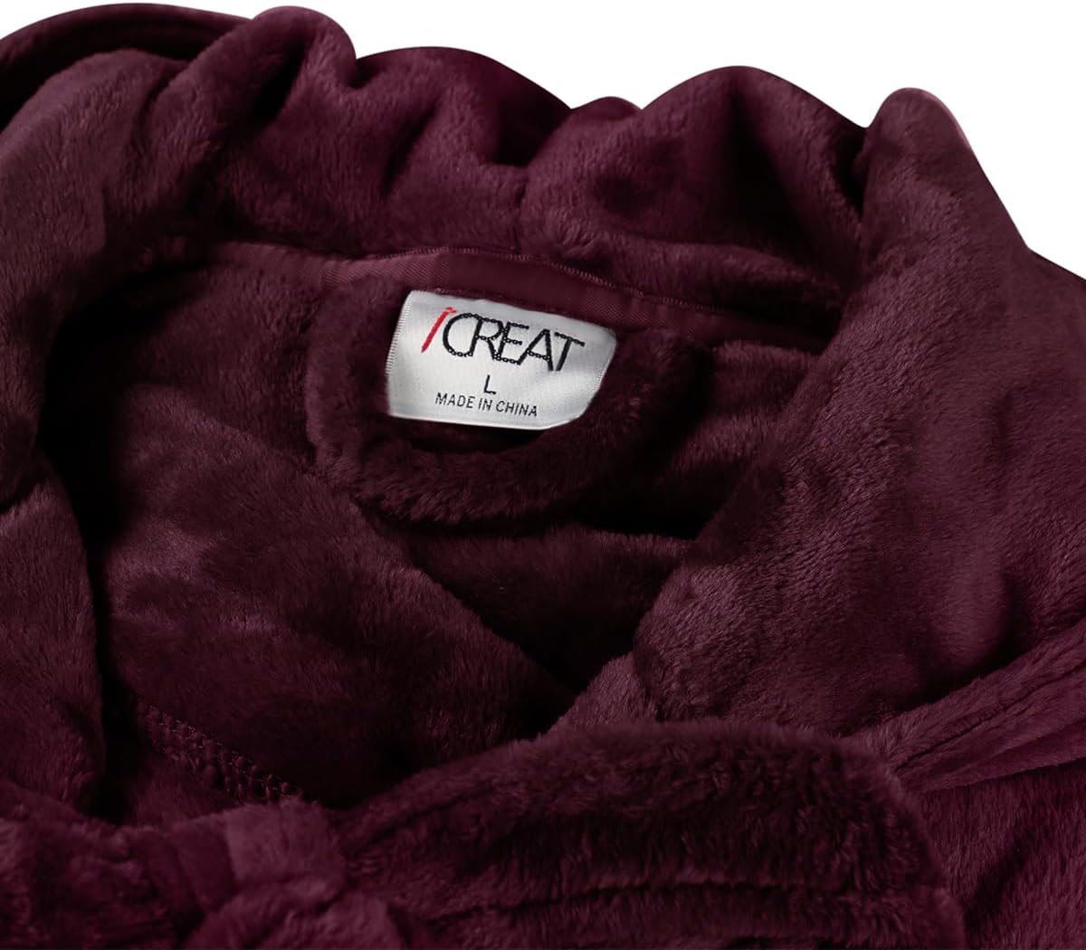 Hilda Long Fleece Hooded Dressing Gown