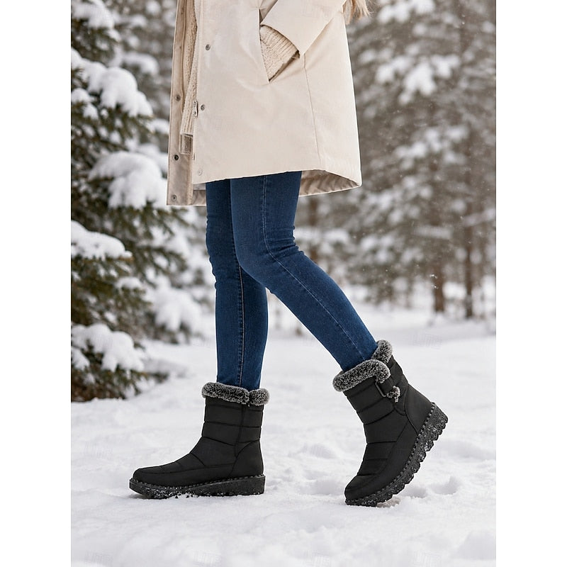 Henrietta Quilted Winter Ankle Boots
