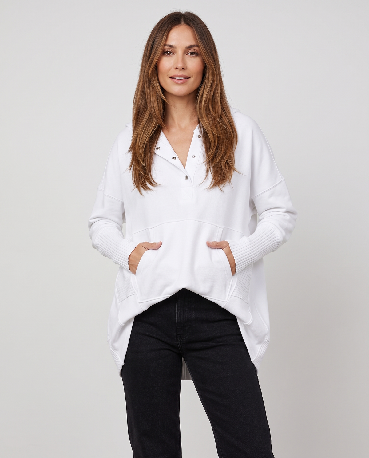 Kirsty Women's Oversized Hoodie - White