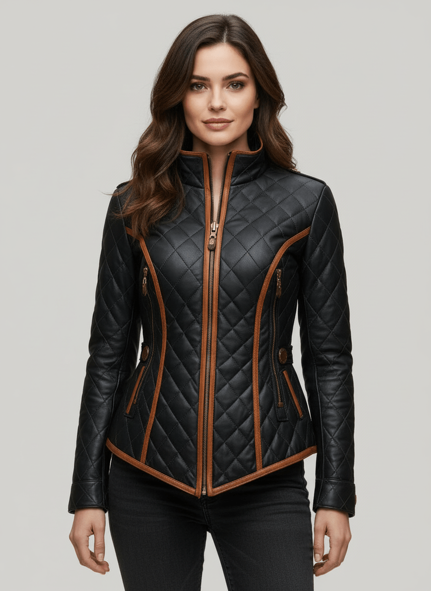 Zara Fitted Quilted Jacket
