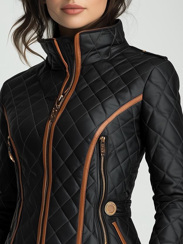 Zara Fitted Quilted Jacket