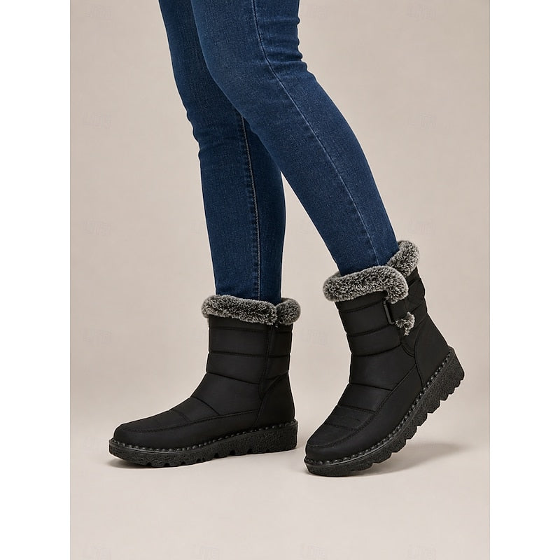 Henrietta Quilted Winter Ankle Boots