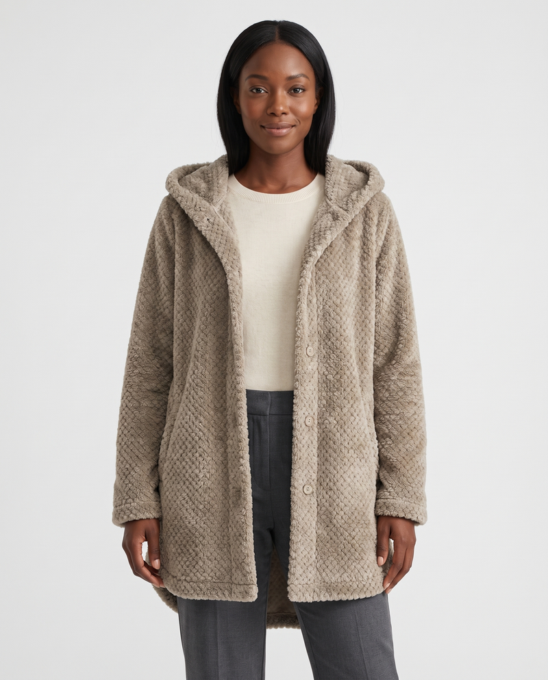 Poppy Women's Fleece Jacket - Khaki