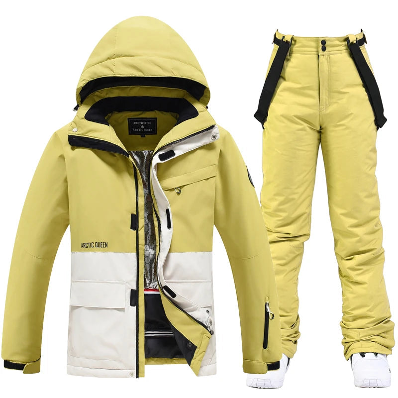 Davina Ski Jacket - Yellow Full Set