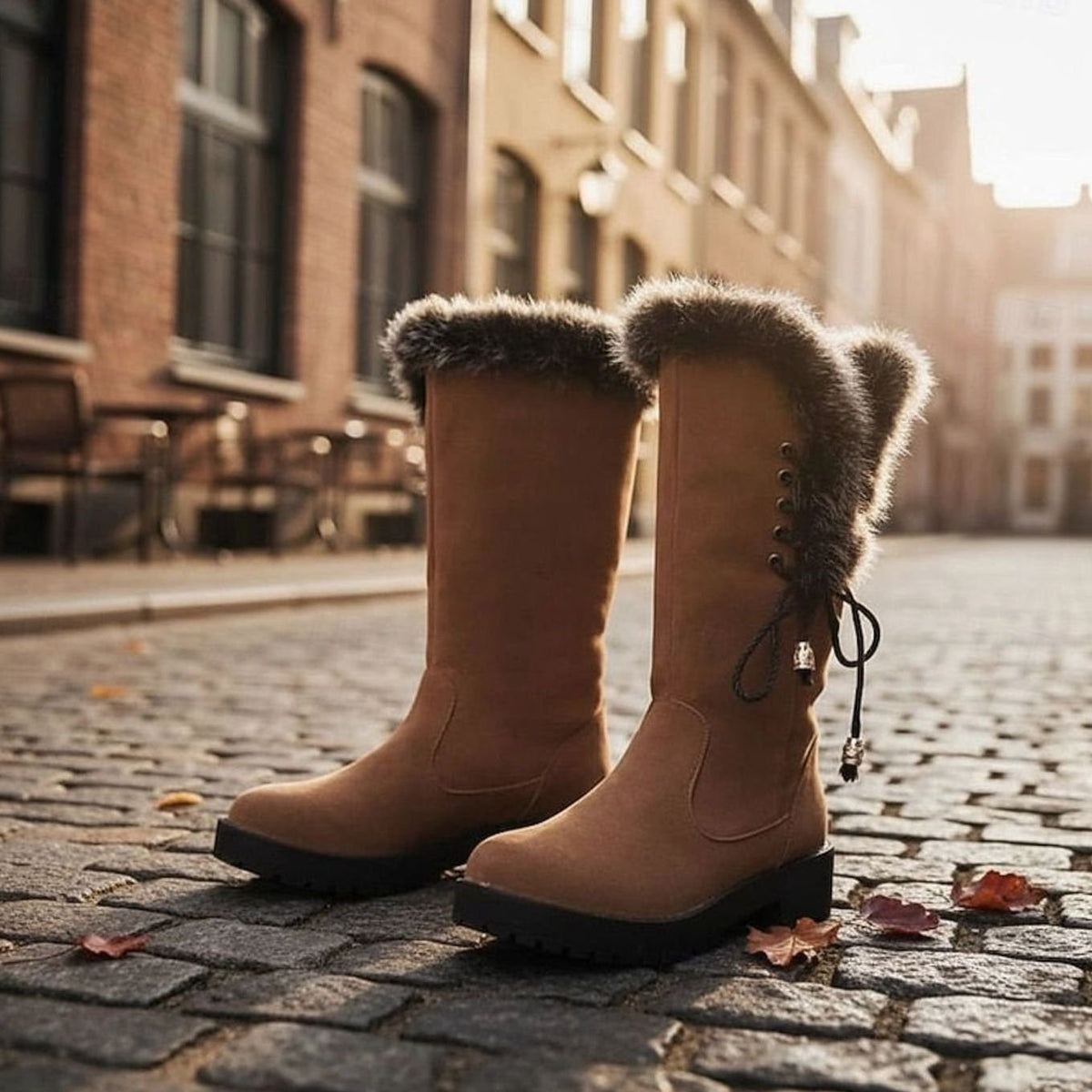 Jodie Faux Suede Knee High Boots
