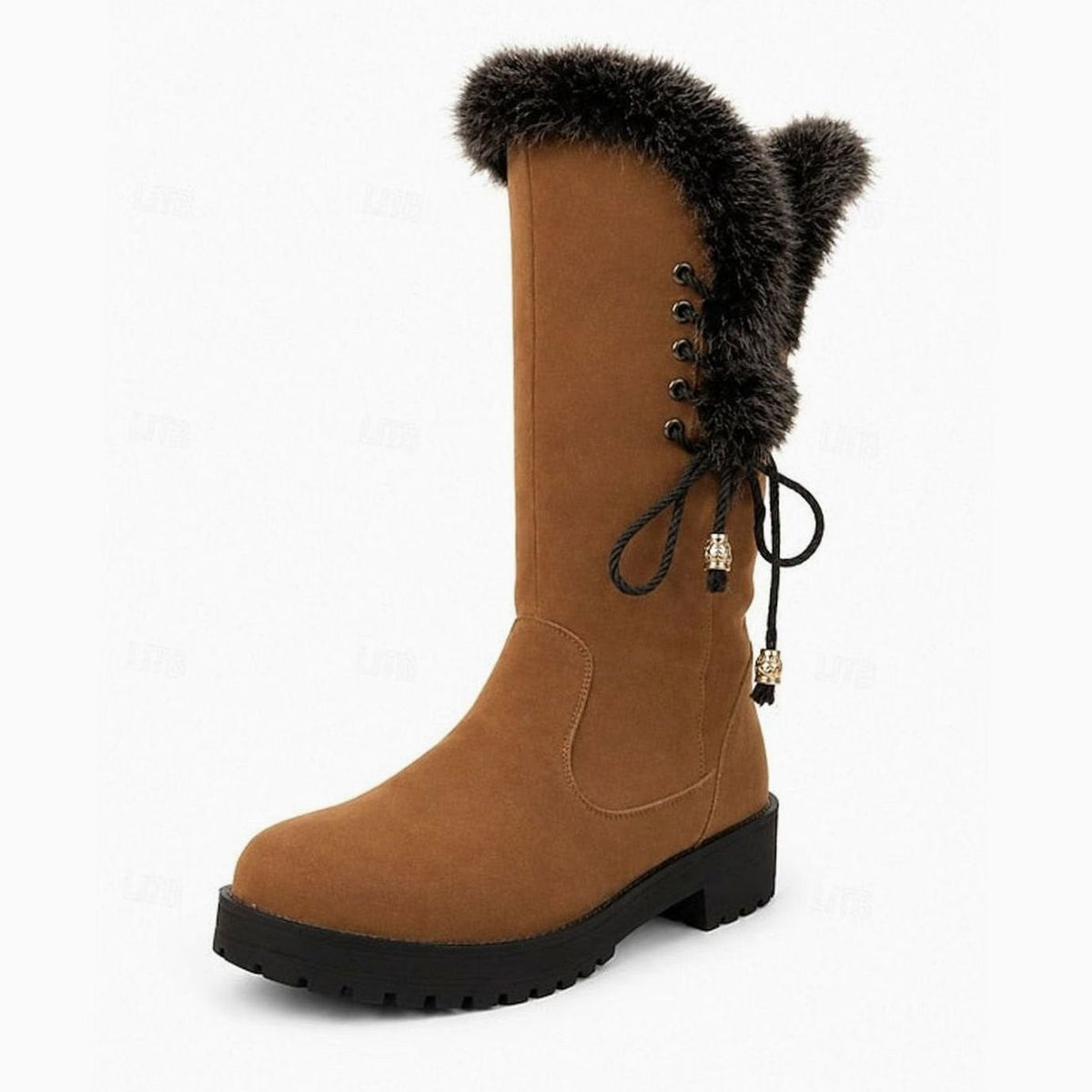 Jodie Faux Suede Knee High Boots