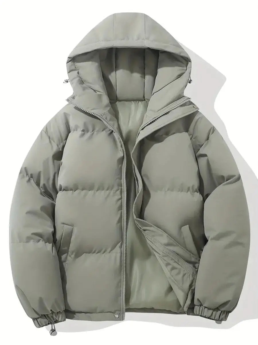 Caitlin Winter Puffer Jacket - Light Grey
