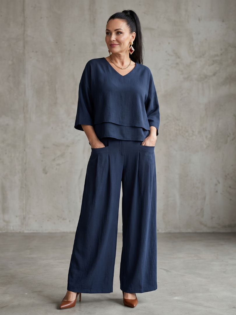 Diana Loungewear Set - Navy