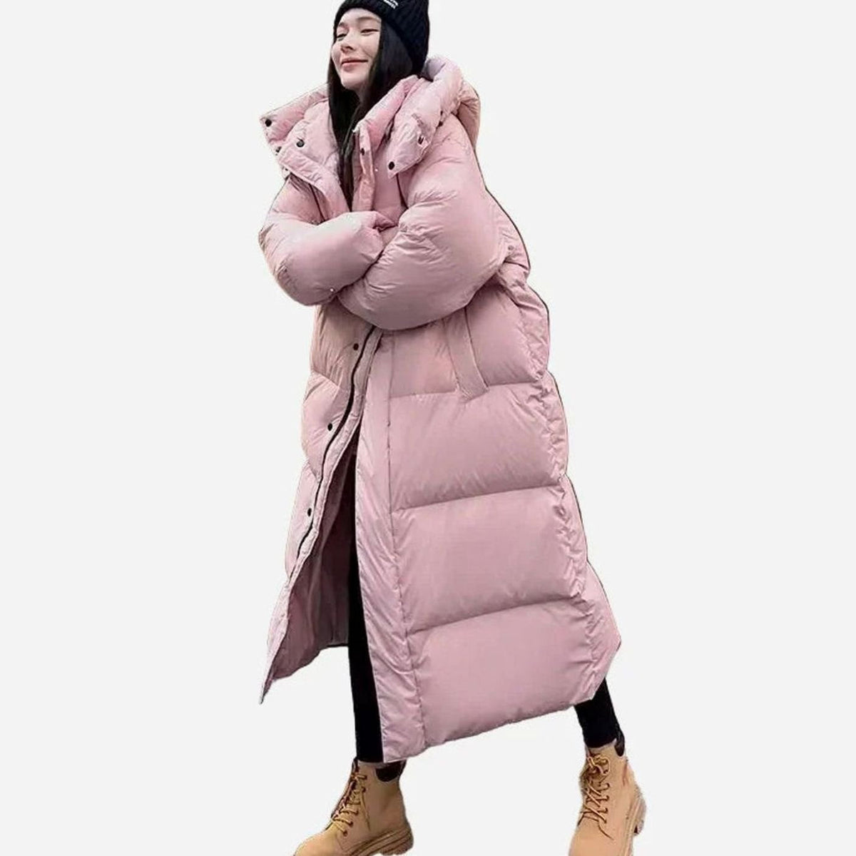 Vera Women's Long Puffer Coat - Pink